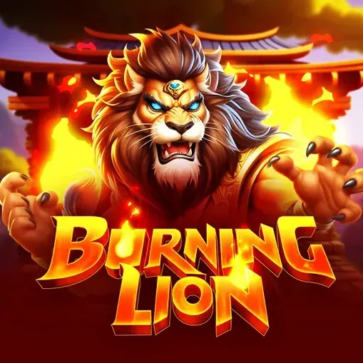 Burning Lion slot on smartphone